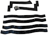 66-67 DODGE B-BODY FENDER DUST SHIELDS - image 1
