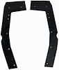 67-69 BARRACUDA FENDER DUST SHIELDS - image 1