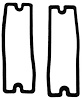 71-74 CHARGER OR SUPER BEE PARK LIGHT GASKETS - image 1