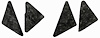 66-67 NOVA CHEVY II HOOD INSULATION SET - image 1