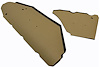 66-67 NOVA 2 DOOR HARDTOP WATERSHIELDS FRONT / REAR - image 1