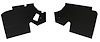 1969-70 RIVIERA BLACK TRUNK BOARDS 2 PCS - image 1