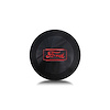 3142 Horn Button, Fits w/Mark 40 Wheel Steering, Plastic, Single Contact, w/Red Ford Logo, Black