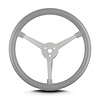 40007 Lake Steering Wheel, Light Grey, Polished 3 Spokes - image 1