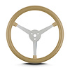 40009 Lake Steering Wheel, Tan, Polished 3 Spokes - image 1