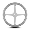 40407 Lake Steering Wheel, Light Grey, Polished 4 Spokes - image 1