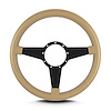 45209 Mark 4 Standard Steering Wheel, Tan, Black Spokes, 14 in. Standard Grip - image 1