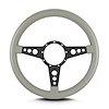 46207 Mark 4 GT Steering Wheel, Light Grey, Black Spokes, 14 in. Standard Grip - image 1