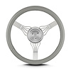 55407 Banjo Steering Wheel, Fits w/Flaming River Hub, Light Grey - image 1