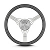 55606 Banjo Steering Wheel, Fits w/3-Bolt Hub, Dark Grey - image 1