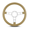 62309 Trans Am Steering Wheel, Tan, Clear Anodized Spokes, 14 in. Standard Grip - image 1