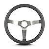 65206 Vette 3 Steering Wheel, Dark Grey, Brushed Spokes, 14 in. Standard Grip - image 1