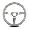 65207 Vette 3 Steering Wheel, Light Grey, Brushed Spokes, 14 in. Standard Grip - image 1