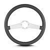 65406 Two Smooth Steering Wheel, Dark Grey, Brushed Spokes, 14 in. Standard Grip - image 1
