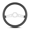 65506 SS Steering Wheel, Dark Grey, Brushed Spokes, 14 in. Standard Grip - image 1