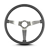 67406 Vette 3 Steering Wheel, Dark Grey, Brushed Spokes, 15 in. Thin Grip - image 1