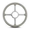 94207 Mark 4 Classic Steering Wheel, Light Grey, Polished Spokes, 15 in. Standard Grip - image 1