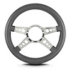 95206 Mark 9 GT Steering Wheel, Dark Grey, Polished Spokes, 14 in. Thick Grip
