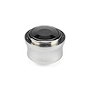 B-64400 Steering Wheel Hub Adapter, Fits w/67-94 GM, 9-Bolt, Polished Billet Aluminum, w/Aluminum Covered Plastic Horn Button - image 1