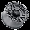 MR312785801000 STREET MR312 Wheel [Size: 17" x 8.5"] Matte Black w/ Gloss Black Lip - image 2