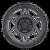 MR312790501012N STREET MR312 Wheel [Size: 17" x 9"] Matte Black w/ Gloss Black Lip - image 3