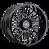 MR80121287540N MR801 Wheel [Size: 20"x12"] Gloss Black Milled Finish - image 2