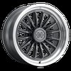 MR80321080818N MR803 Wheel [Size: 20"x10"] Gloss Titanium w/Machined Lip Finish - image 2