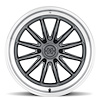 MR80331016818N MR803 Wheel [Size: 22"x10"] Gloss Titanium w/Machined Lip Finish - image 1