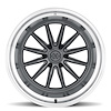 MR80331216840N MR803 Wheel [Size: 22"x12"] Gloss Titanium w/Machined Lip Finish - image 1