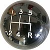 SKUN-10005K 5-Speed Shifter Ball, 2 in. Diameter, Fits 3/8 in.-16 & 3/8 in.-24 Handle, Black - image 1