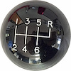 SKUN-10012K 6-Speed Shifter Ball, 2 in. Diameter, Fits 3/8 in.-16 & 3/8 in.-24 Handle, Black - image 1