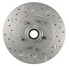 5514 LCDS Disc Brake Rotor, Cross Drilled & Slotted Front Rotor For GM Single-Piston Cars - image 1