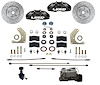 BFC2004-C05X MaxGrip Lite 4-Piston Manual Front Brake Conversion Kit w/Drilled Rotors, Adj. Proportion Valve, Black Calipers - image 1