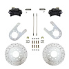 BRC6003X Brake Conversion Kit, Rear Disc Brake Kit w/Drilled Rotors & Black Powder Coated Calipers - image 1