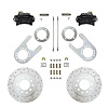 BRC6004X Brake Conversion Kit, Rear Disc Brake Kit w/Drilled Rotors & Black Powder Coated Calipers - image 1