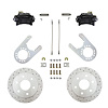 BRC6005X Brake Conversion Kit, Rear Disc Brake Kit w/Drilled Rotors & Black Powder Coated Calipers - image 1