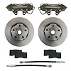 CC0001RK Brake Conversion Kit, Front Kit w/Plain Rotors & Zinc Plated Calipers - image 1