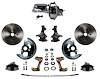 GM A/F/X-Body Front Disc Brake Conversion Kit w/2 in. Drop Spindles - image 1