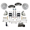 BFC2006-C05PX MaxGrip Lite 4-Piston Front Brake Conversion Kit w/Drilled Rotors, Adjustable Proportion Valve, Black Calipers - image 1