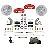 RFC2005-C05PX MaxGrip Lite 4-Piston Front Brake Conversion Kit w/Drilled Rotors, Adjustable Proportion Valve, Red Calipers - image 1