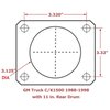 RC6004 Brake Conversion Kit, Rear Disc Brake Kit w/Plain Rotors & Zinc Plated Calipers - image 2