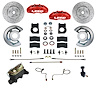 RFC0006-405X Brake Conversion Kit, Manual Front Kit w/Drilled Rotors & Red Powder Coated Calipers - image 1