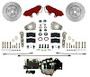 RFC0025-Y307X Brake Conversion Kit, Power Front Kit w/Drilled Rotors & Red Powder Coated Calipers - image 1