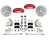 RFC2004SMX MaxGrip Lite 4-Piston Manual Front Brake Conversion Kit w/Drilled Rotors, Mopar A-Body, Red Powder Coated Calipers - image 1