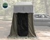 Nomadic 4 Extended Roof Top Tent With Annex - Dark Gray Base w/ Green Rain Fly & Black Cover, Black Aluminum Base, Black Ladder - image 2