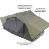 N2S Nomadic 2 Standard Roof Top Tent Gray Body Green Rainfly, Universal - image 2