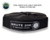 Tow Strap 20,000 lb. 2" x 30' Gray With Black Ends & Storage Bag - image 3