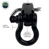Receiver Mount Recovery Shackle 3/4" 4.75 Ton With Dual Hole Black & Pin & Clip - image 4