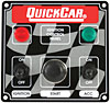 Ignition Control Panel Includes Ignition Switch, Starter button, Accessory Switch & 2 Pilot Lights - image 1