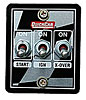 Ignition Control Panel NASCAR Legal Ignition Only Panel Includes Ignition, Start & Crossover Switches - image 1
